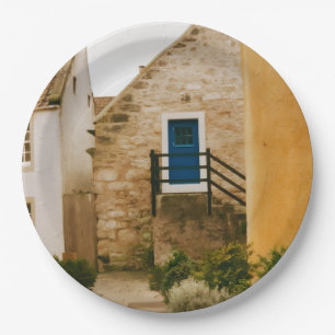 Village of Culross, Fife, Scotland Paper Plate
