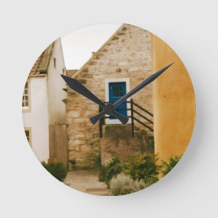Village of Culross, Fife, Scotland Round Clock