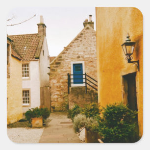 Village of Culross, Fife, Scotland Square Sticker