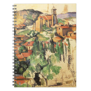 Village of Gardanne by Paul Cezanne, Vintage Art Notebook