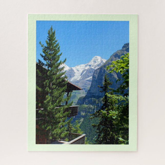 Village of Murren in Switzerland Jigsaw Puzzle (Vertical)