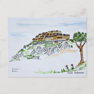 Village of Sant'Antonino   Corsica, France Postcard