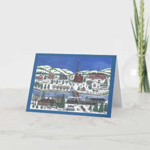 Village on Erie Canal Holiday Card