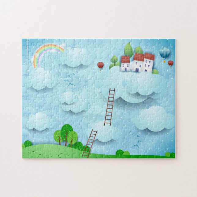 Village over the Clouds Jigsaw Puzzle (Horizontal)