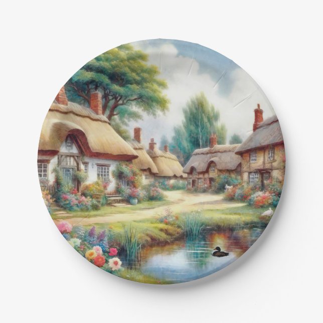 Village Paper Plate (Front)