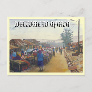 village people, WELCOME TO AFRICA Postcard