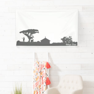 Village Scene Banner