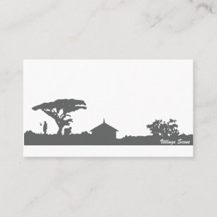 Village Scene Business Card