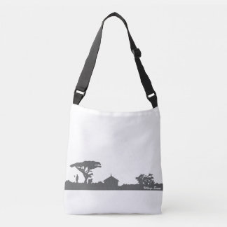 Village Scene Crossbody Bag
