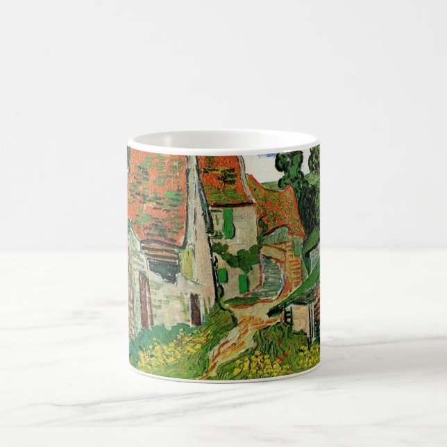 Village Street by Vincent van Gogh Coffee Mug (Center)