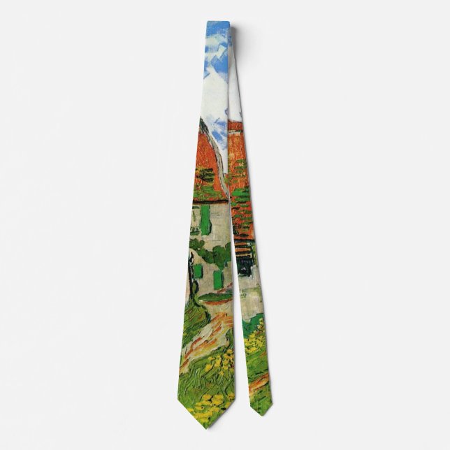Village Street by Vincent van Gogh Tie (Front)
