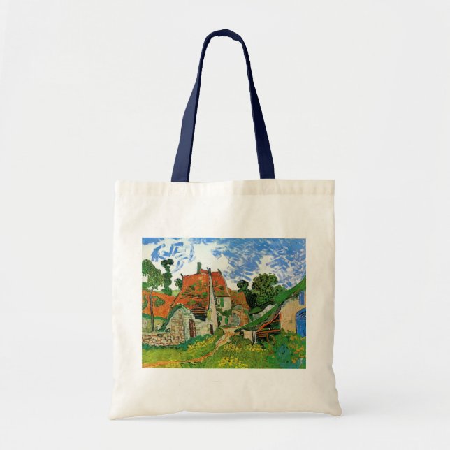 Village Street by Vincent van Gogh Tote Bag (Front)