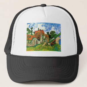 Village Street in Auvers by Vincent Van Gogh Trucker Hat