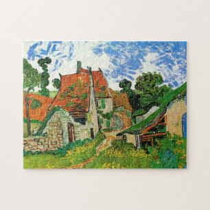 Village Street in Auvers, Vincent van Gogh Jigsaw Puzzle