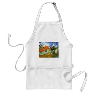 Village street in Auvers, Vincent van Gogh Standard Apron
