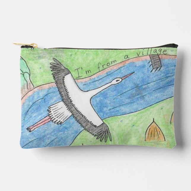 Village Vibes Accessory Pouch (Front)