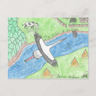 Village Vibes Holiday Postcard