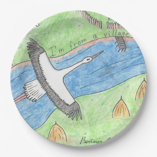 Village Vibes Paper Plate (Front)