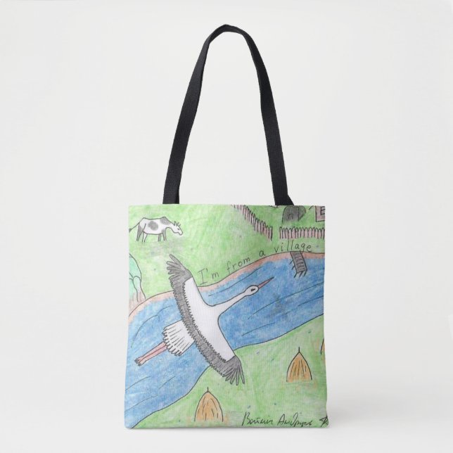 Village Vibes Tote Bag (Front)