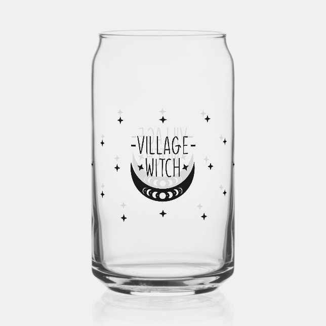 Village Witch Glass Wrap Occult Drinkware (Front)