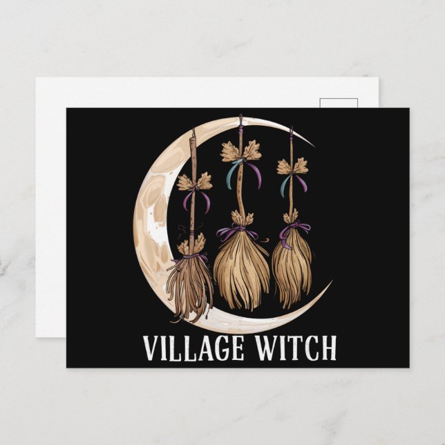 Village Witch Gothic Occult Wicca Pagan Nature Postcard (Front/Back)