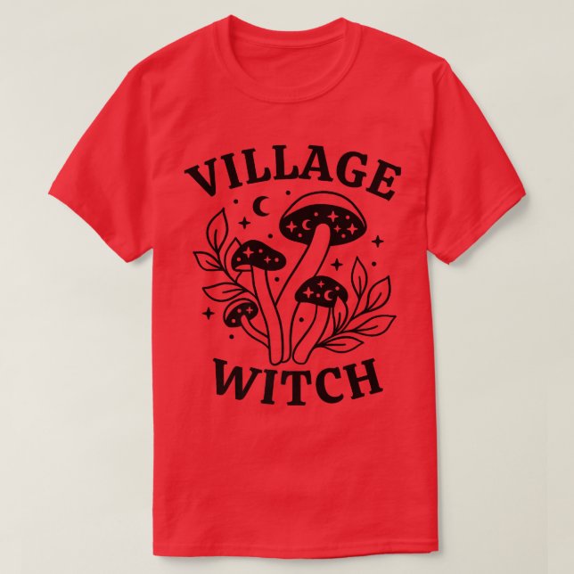 Village Witch, Witchy Mushroom Premium T-Shirt (Design Front)