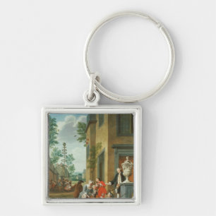 Villagers Merrymaking Key Ring