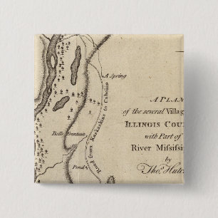 Villages in the Illinois Country 15 Cm Square Badge