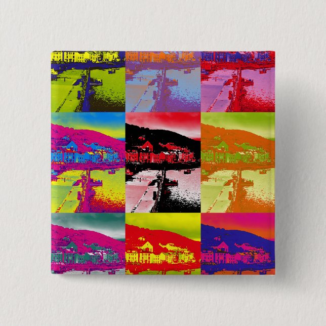 VILLAGES OF WALES 15 CM SQUARE BADGE (Front)