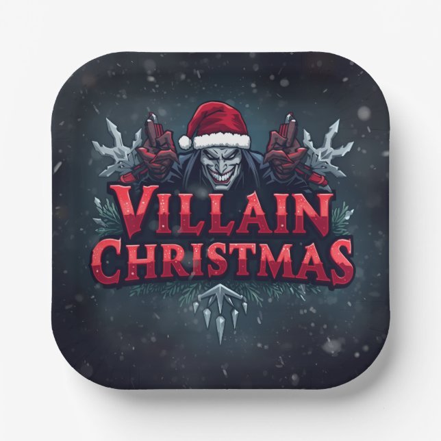  Villain95Store: A Dark Twist on Paper Plate Chr (Front)