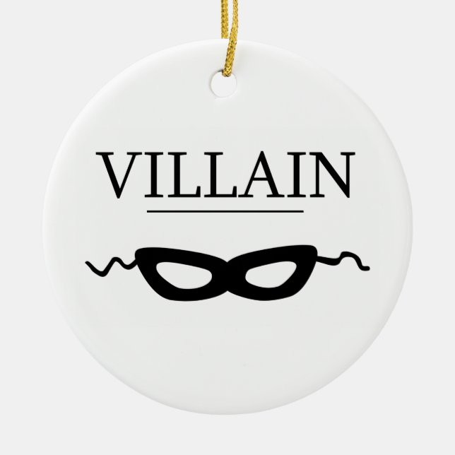 Villain Ceramic Tree Decoration (Front)