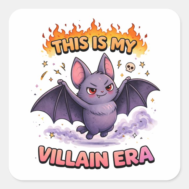 Villain Era Cute Bat Sticker (Front)