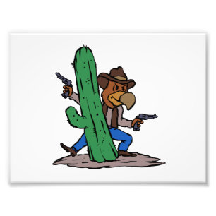 Villain Hawk cartoon choose background colour Photo Print