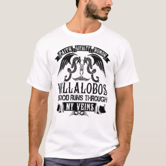 VILLALOBOS Blood Runs Through My Veins T-Shirt