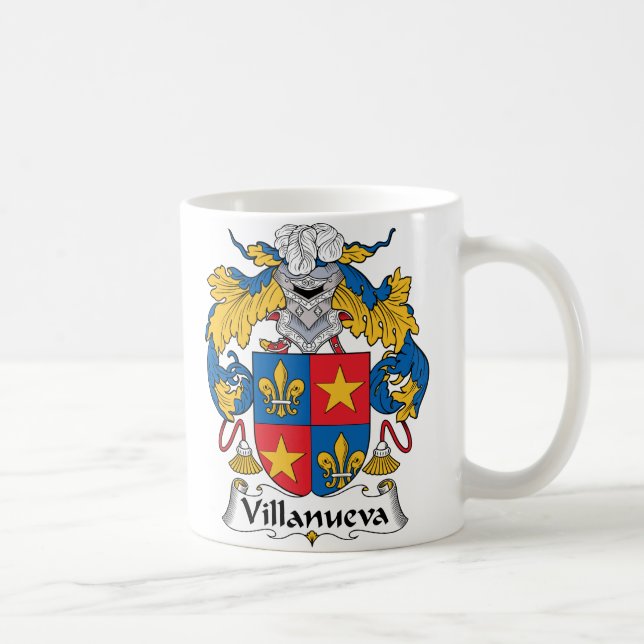 Villanueva Family Crest Coffee Mug (Right)