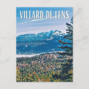 Villard-de-Lens Ski Resort Postcard