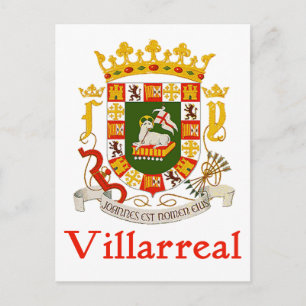 Villarreal Shield of Puerto Rico Postcard