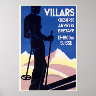 Villars Chesieres Arveyes Bretaye Swiss Alps Poster