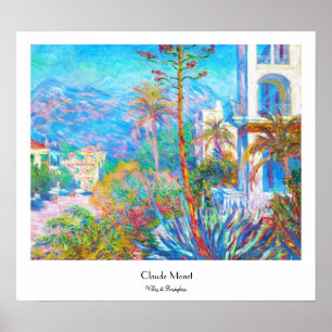 Villas at Bordighera  Claude Monet Poster