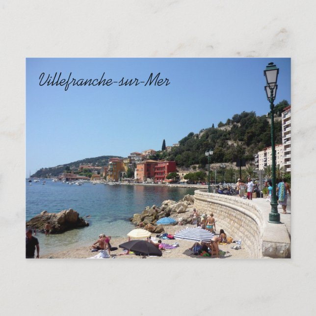 villefranche coastal postcard (Front)