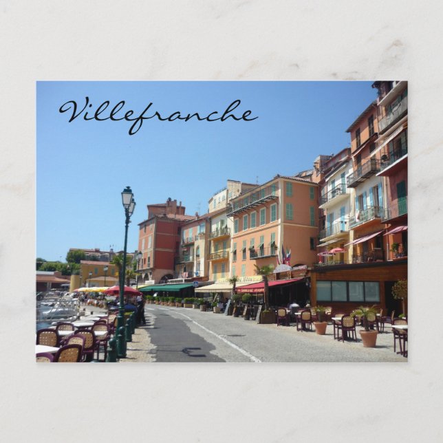 villefranche street postcard (Front)