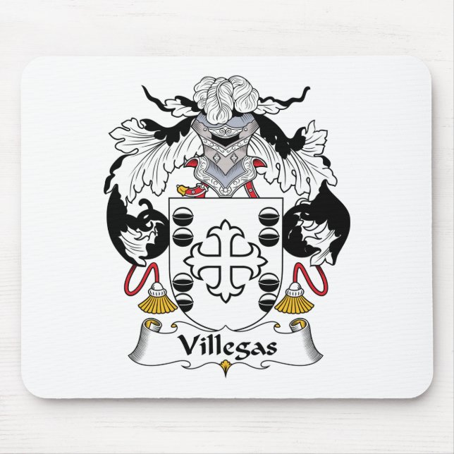Villegas Family Crest Mouse Pad (Front)