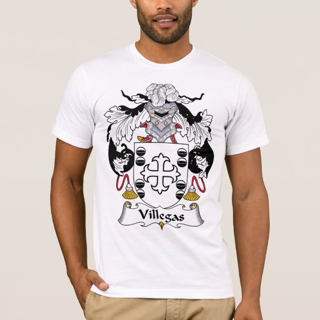 Villegas Family Crest T-Shirt (Front)