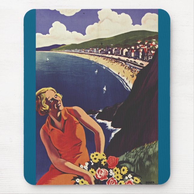 Villers-sur-Mer in Calvados department in Normandy Mouse Pad (Front)