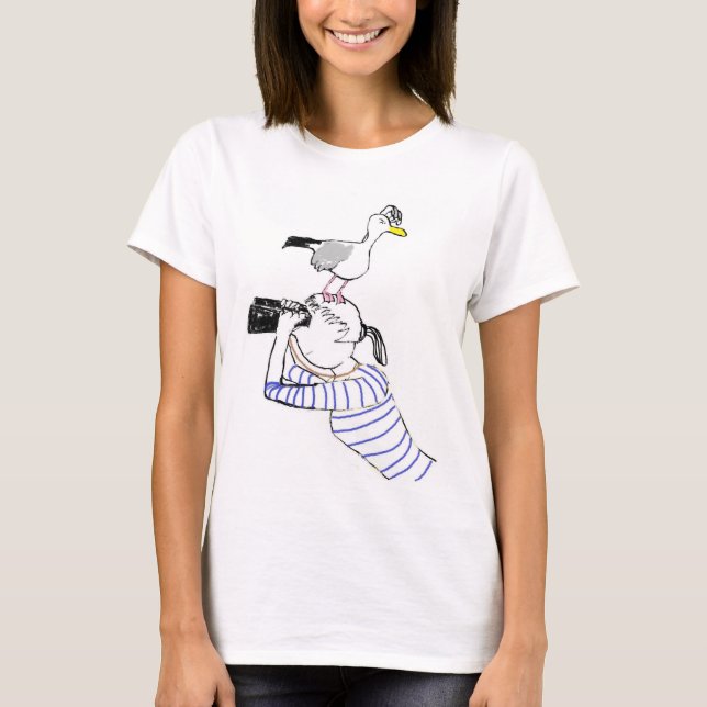 Vilnia and its seagull. T. 2 T-Shirt (Front)