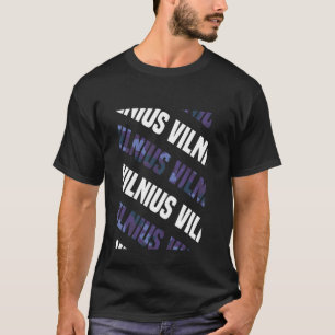 Vilnius Camo Pattern Purple Camouflage T-Shirt