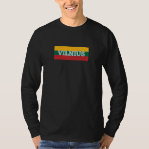 Vilnius City in Lithuanian Flag T-Shirt