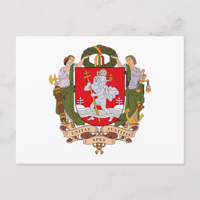 Vilnius Coat of Arms Postcard (Front)