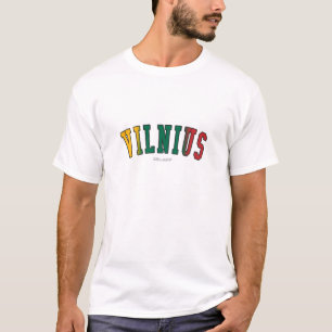 Vilnius in Lithuania national flag colours T-Shirt