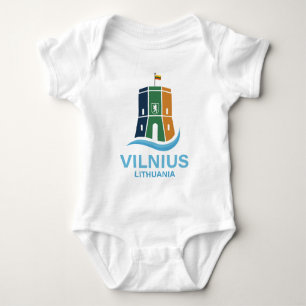 Vilnius Lithuania Baby Bodysuit